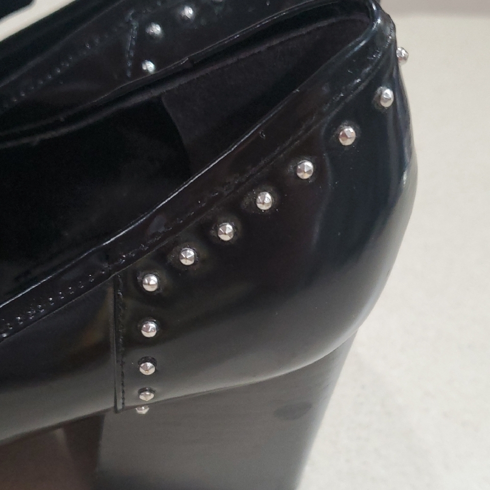 Marc Fisher Heeled Loafers with Studs & Tassels –‎ 7.5 - Picture 6 of 8